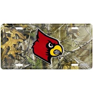 Louisville Cardinals NCAA Camo License Plate